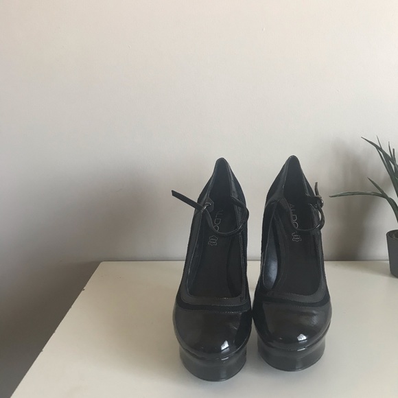 Platform Leather Heels - Picture 5 of 11